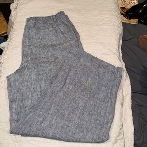 Lands' End Men's Heathered Blue Chinos